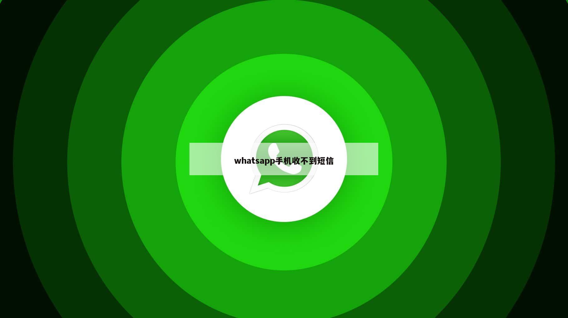 whatsapp手机收不到短信